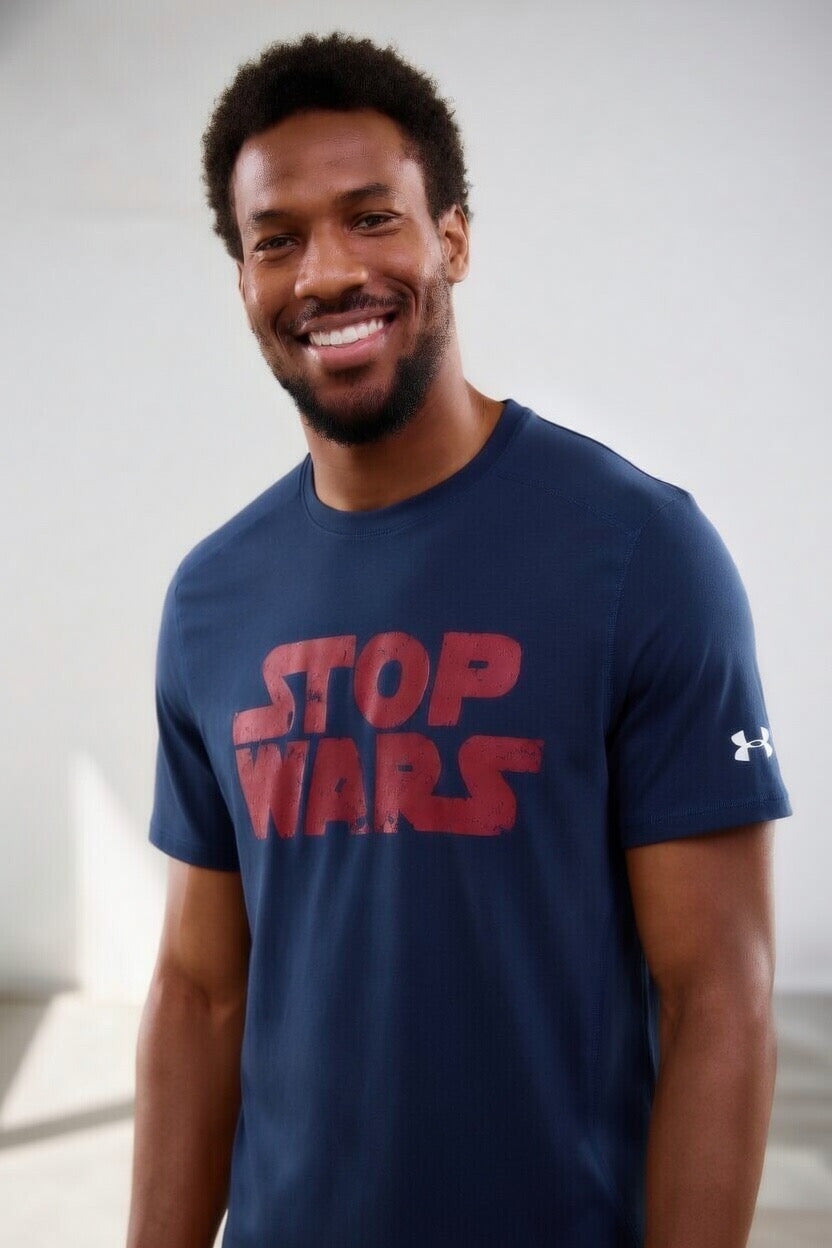 Stop Wars "Original" Athletic Crewneck T-Shirt (Men's) Under Armour