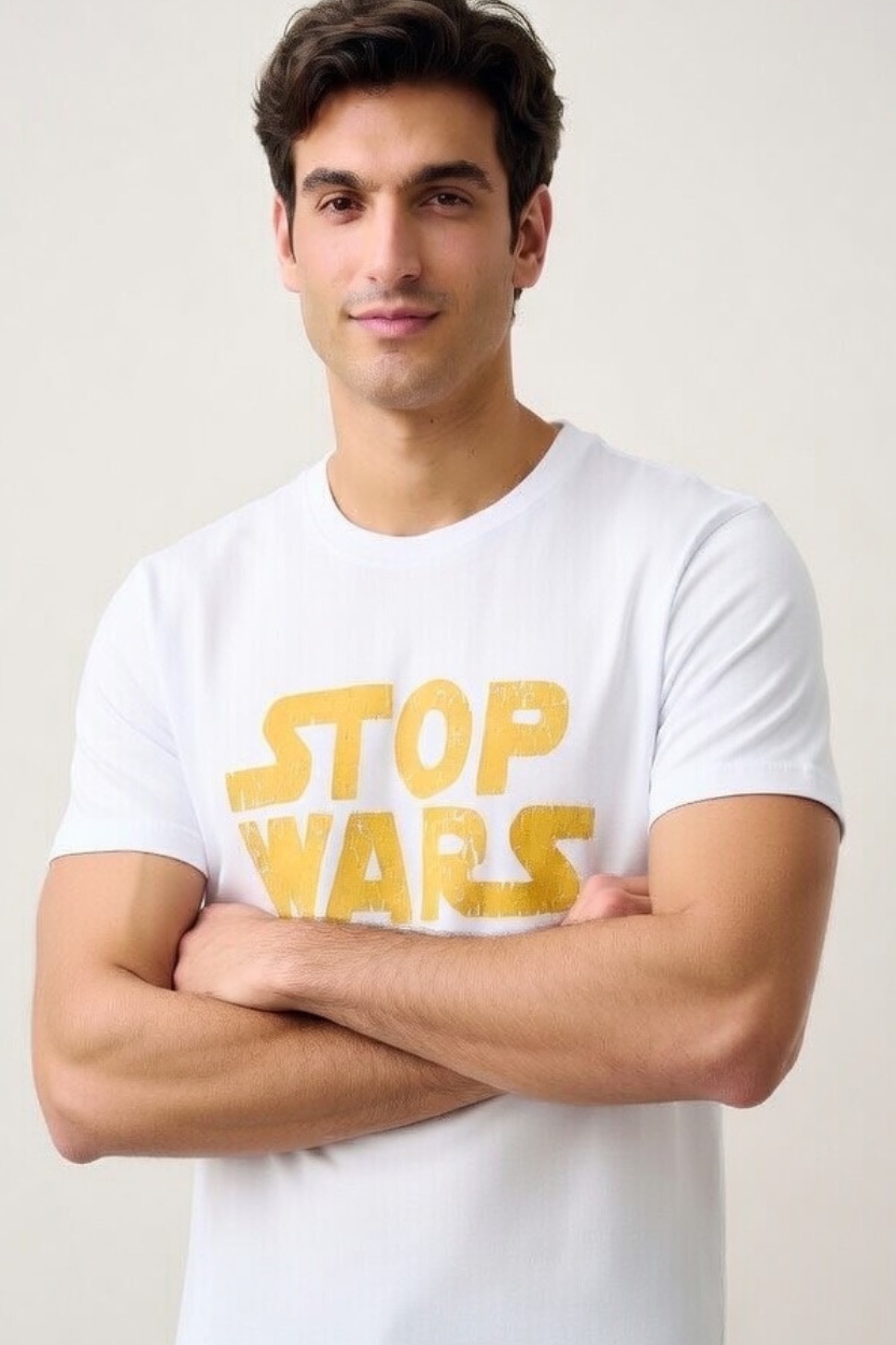 Stop Wars “Original” Crewneck T-shirt (Men’s) Bella + Canvas 3001
