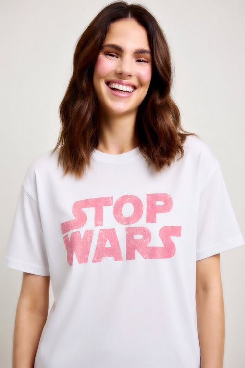 Stop Wars "Original" Crewneck T-shirt (Women's) Bella + Canvas 3001