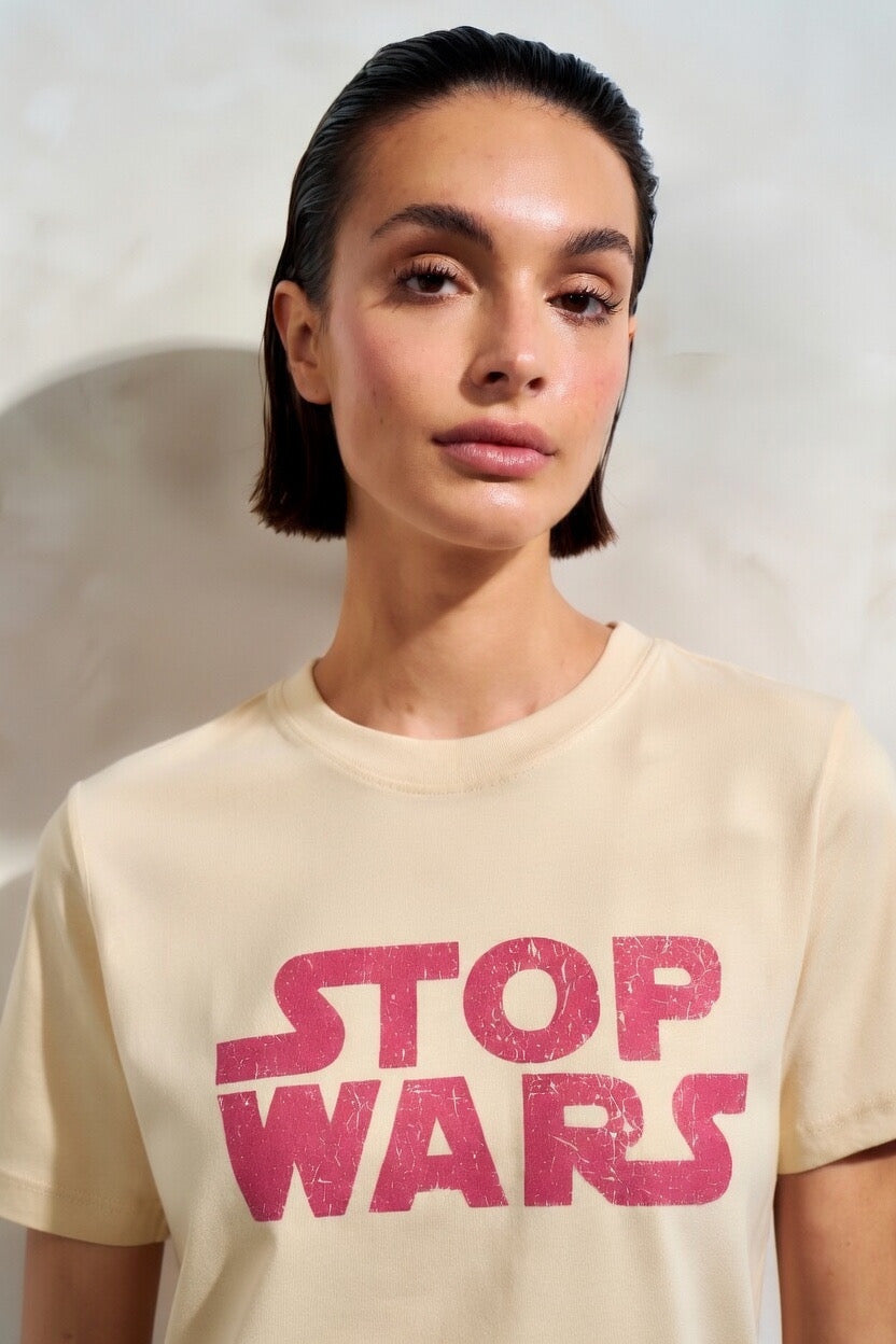 Stop Wars "Original" Crewneck T-shirt (Women's) Bella + Canvas 3001