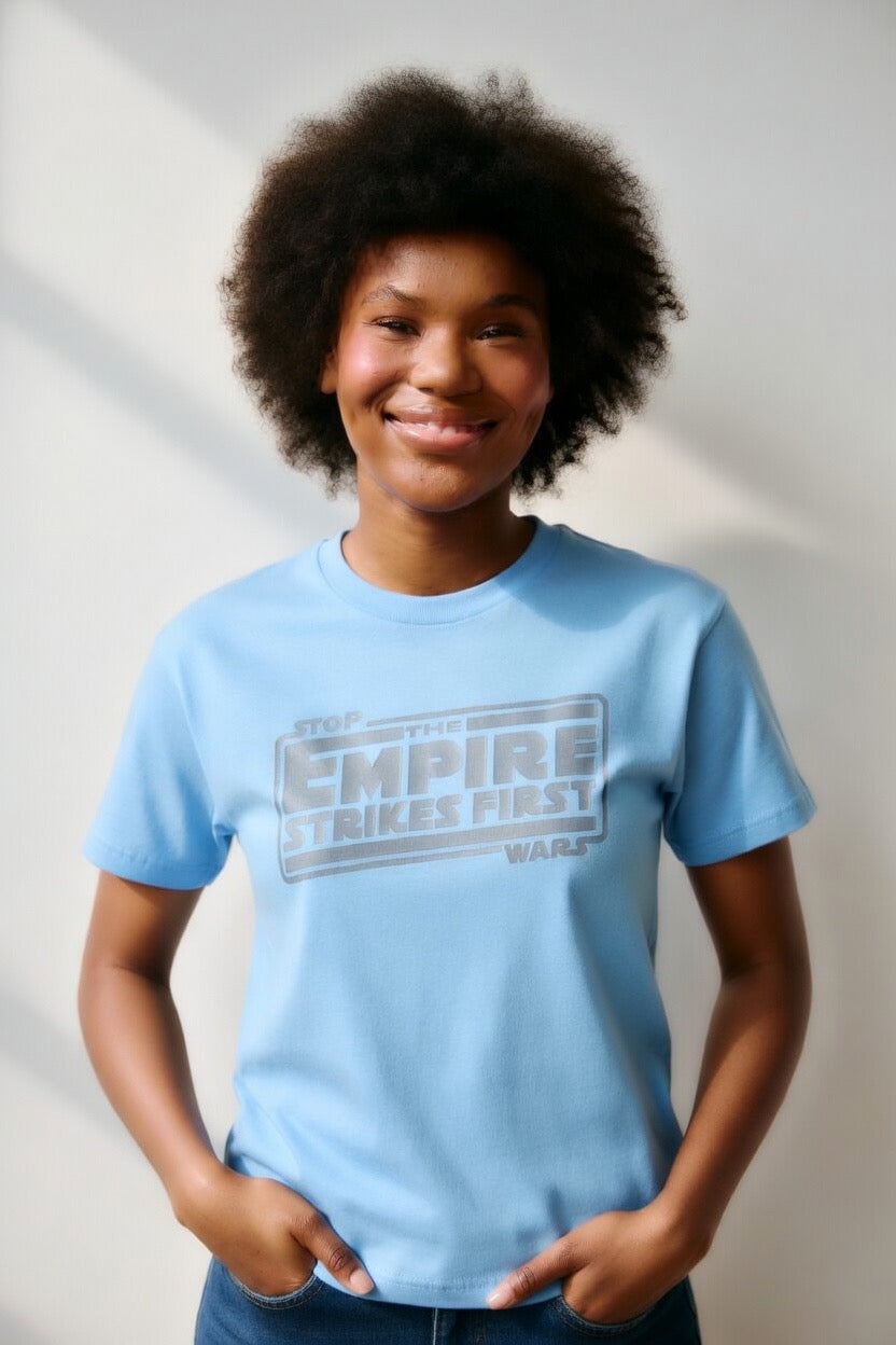 “The Empire Strikes First” Crewneck T-shirt (Women’s) Bella + Canvas 3001