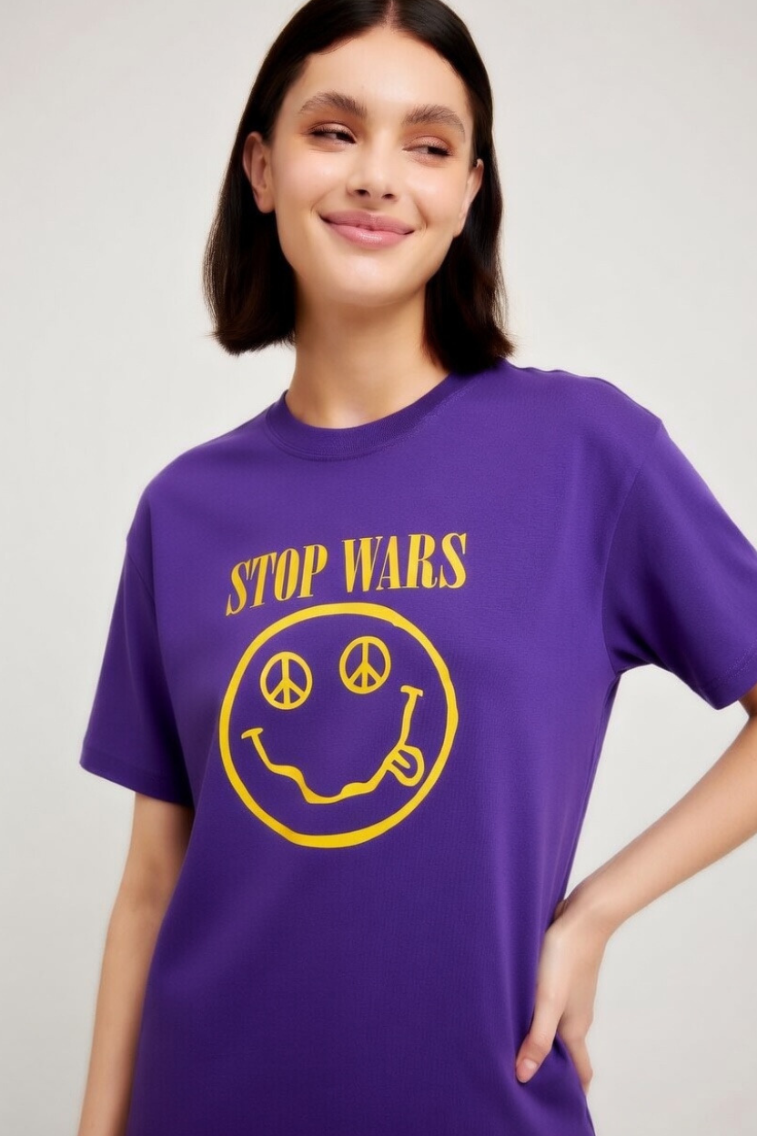 “Peace is Nirvana” Crewneck T-shirt (Women’s) Bella + Canvas 3001