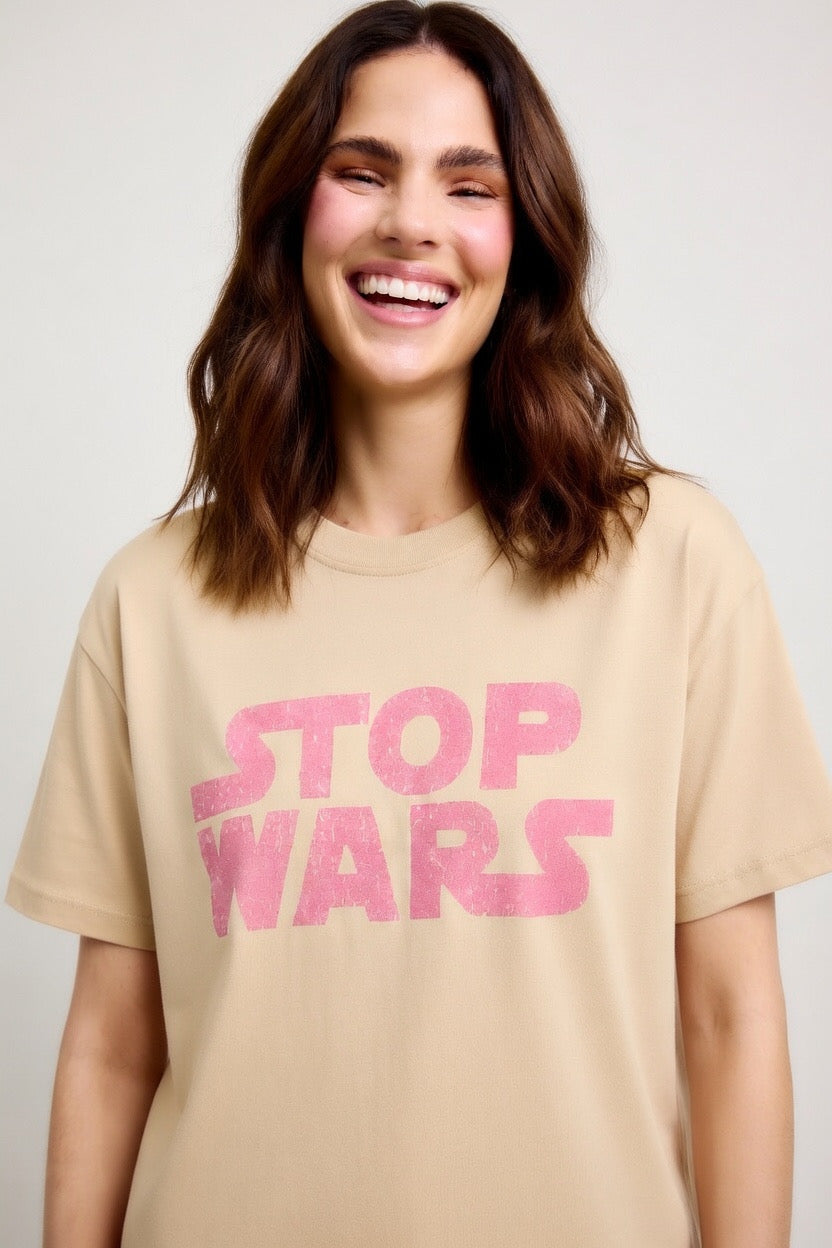 Stop Wars "Original" Crewneck T-shirt (Women's) Bella + Canvas 3001