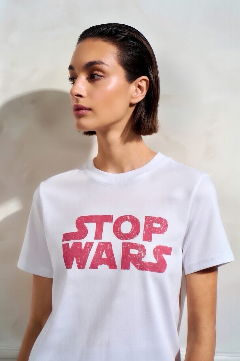 Stop Wars "Original" Crewneck T-shirt (Women's) Bella + Canvas 3001