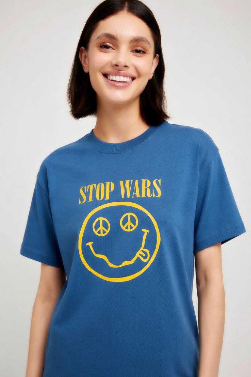 “Peace is Nirvana” Crewneck T-shirt (Women’s) Bella + Canvas 3001