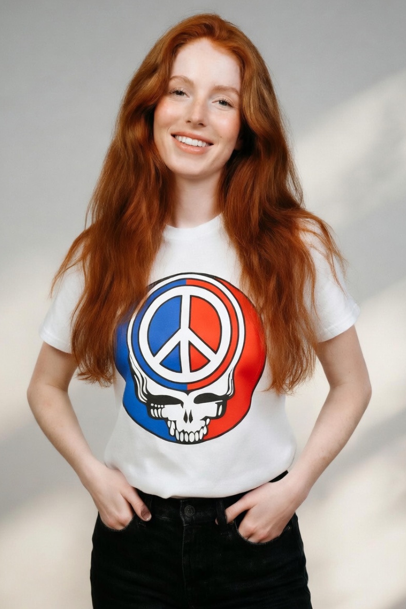 “Dead Head” Crewneck T-shirt (Woman’s) Bella + Canvas 3001