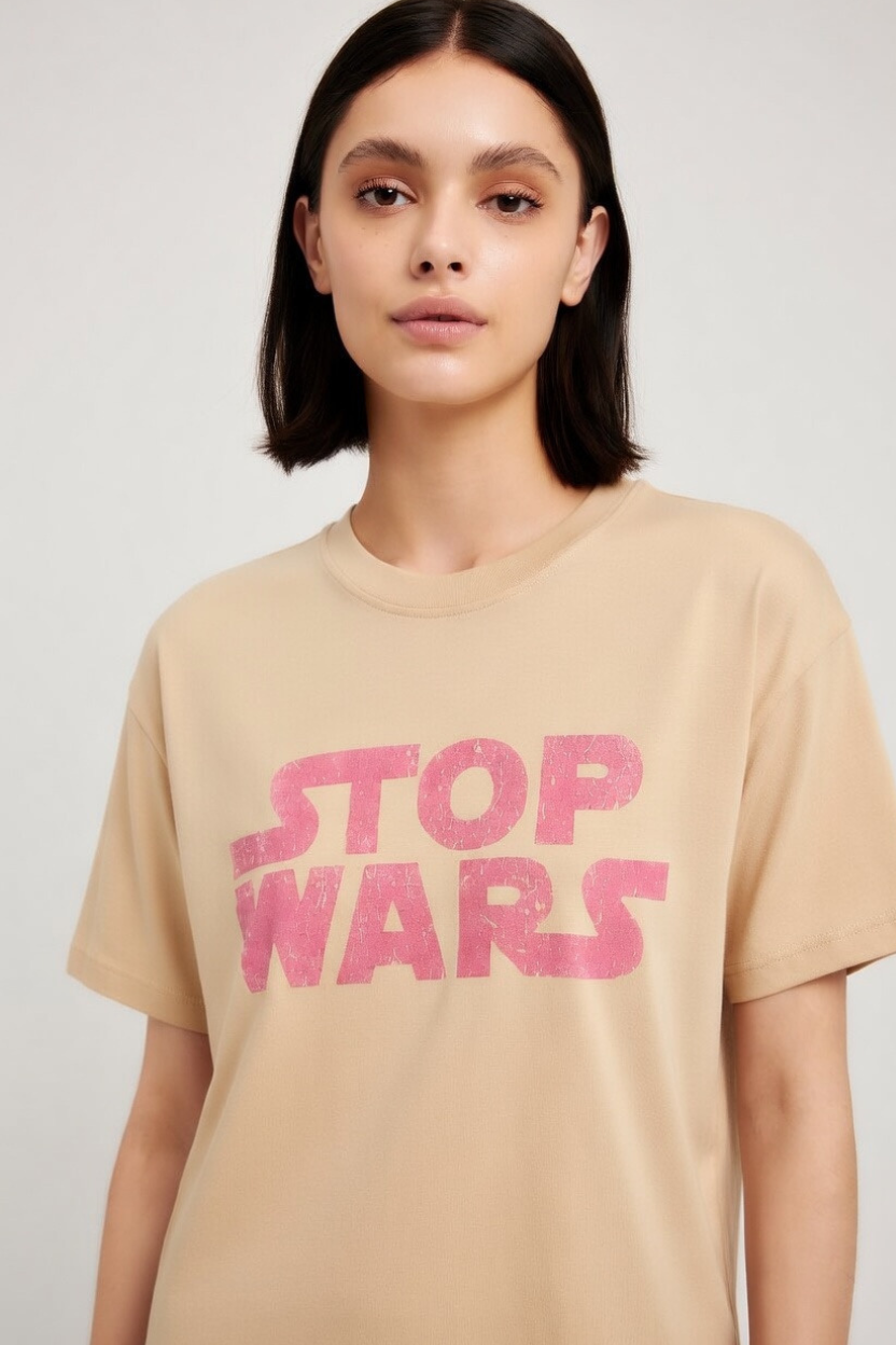 Stop Wars "Original" Crewneck T-shirt (Women's) Bella + Canvas 3001